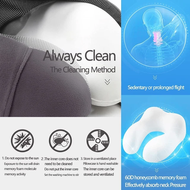 U Shape Travel Pillow, Best Memory Foam Neck Pillow and Head Support 5