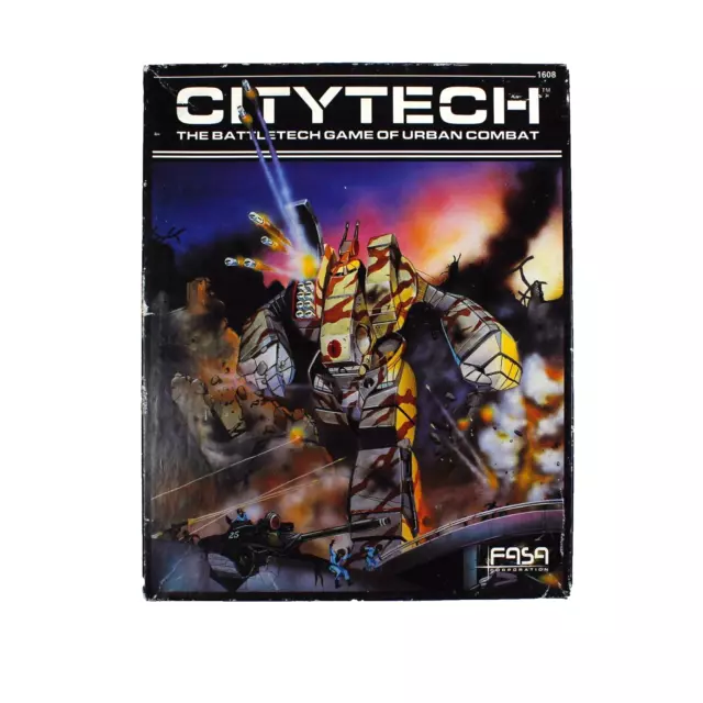 Vintage 1986 Citytech: The Battletech Game of Urban Combat 1608 by FASA (1st ED)