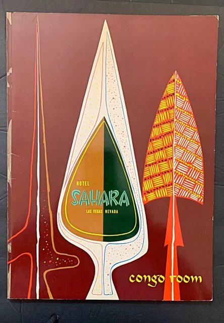 1958 Tiki Menu Congo Room Las Vegas Sahara Hotel 1958 Tiki Menu Congo Room Las Vegas Sahara Hotel
