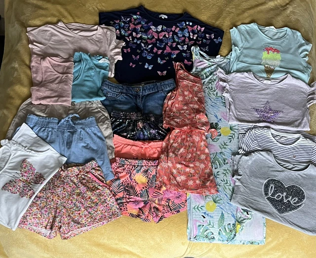 Girls Summer Clothes Bundle 8-9 Years, 19 items
