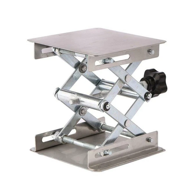 Piattaforma di sollevamento 100*100*180 mm parti 45-150 mm incisione su legno sollevamento altezza argento
