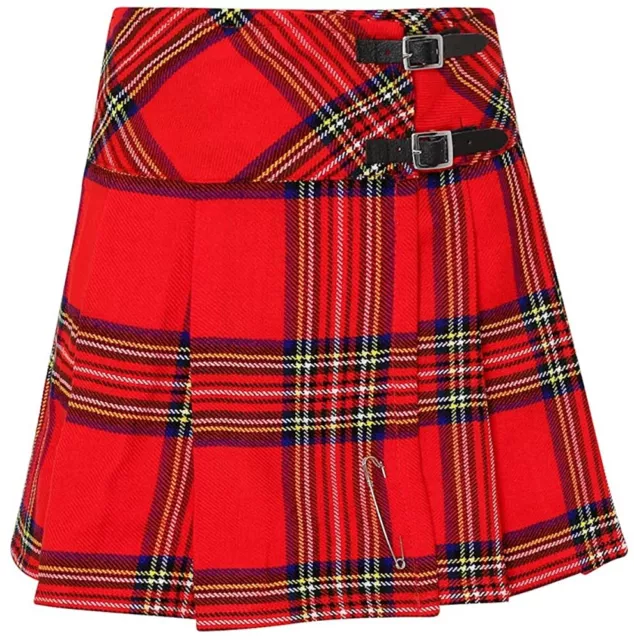 Tartanista Womens 16.5 Inch Scottish Tartan Mini Kilt Skirt