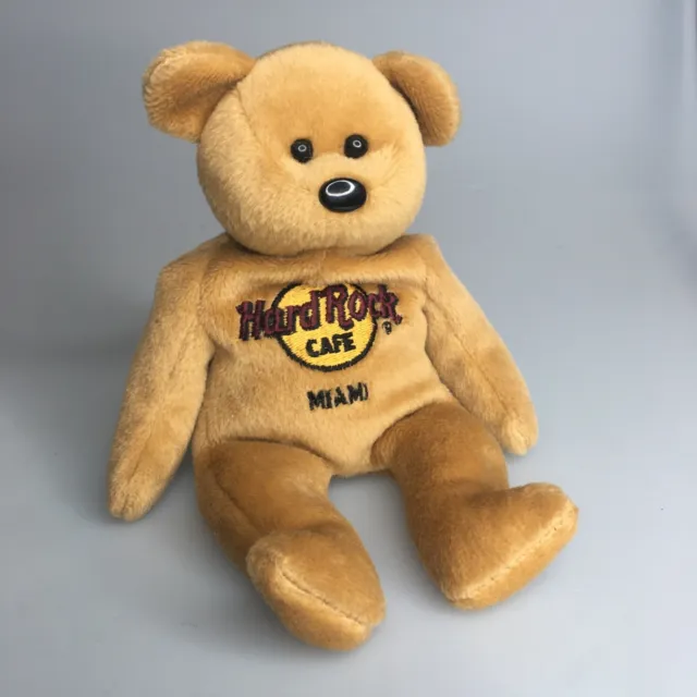Hard Rock Cafe Miami Beach 8” Collectible Bear Isaac Beara Florida Plush