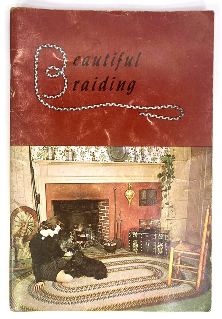 Hermoso libro de tapa blanda trenzado Dorothy Putnum 1960 alfombras trenzadas escaleras corredores