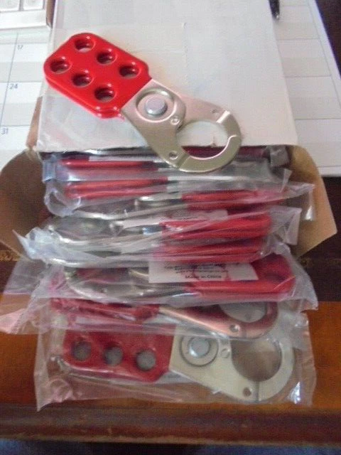Condor Steel Snap-On Lockout Hasp Style 1U177B 12-Pack