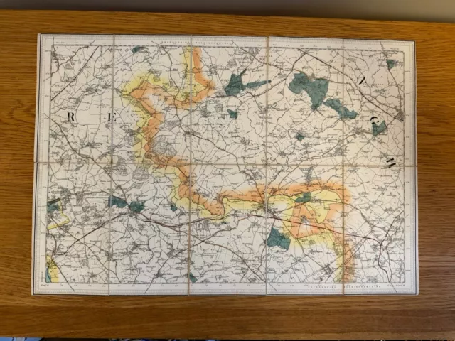 Edward Stanford OS Map Sheet 237 Oxfordshire Ordnance Survey 1 inch series cloth