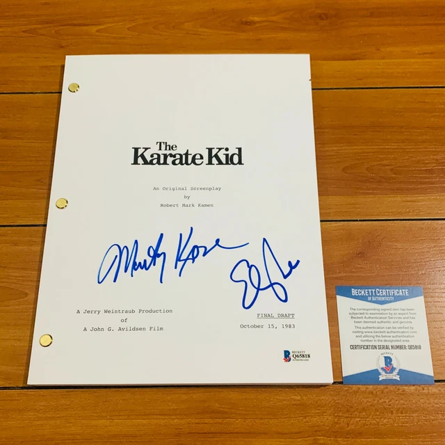 Karate Script SCRIPT DE FILM ELISABETH SHUE & MARTIN KOVE SIGNÉ LE KARATÉ KID avec ...