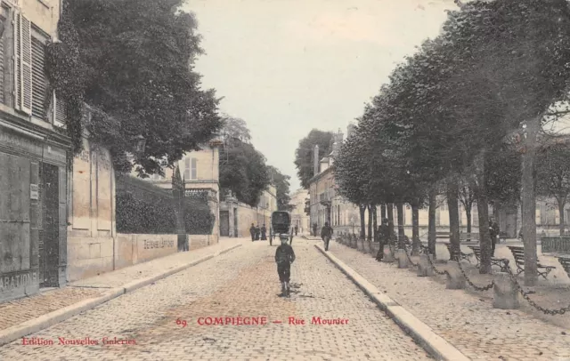 Cpa 60 Compiegne Rue Mounier