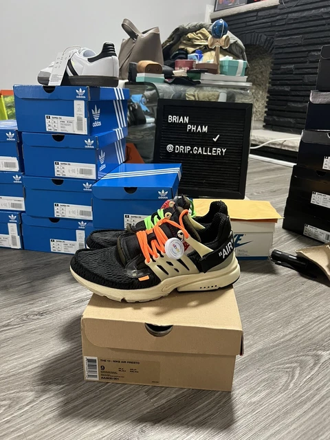 nike air off white presto black