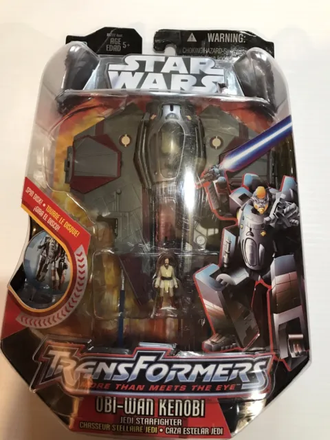 Star Wars Transformers OBI-WAN KENOBI Jedi Starfighter! BRAND NEW! MOSC! SALE!