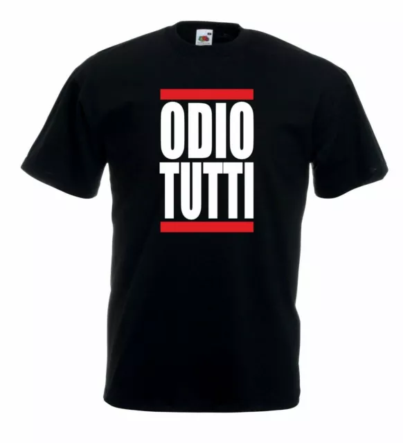 Maglietta Odio Tutti Maglia T-Shirt Divertente T Shirt Idea Regalo Ironica