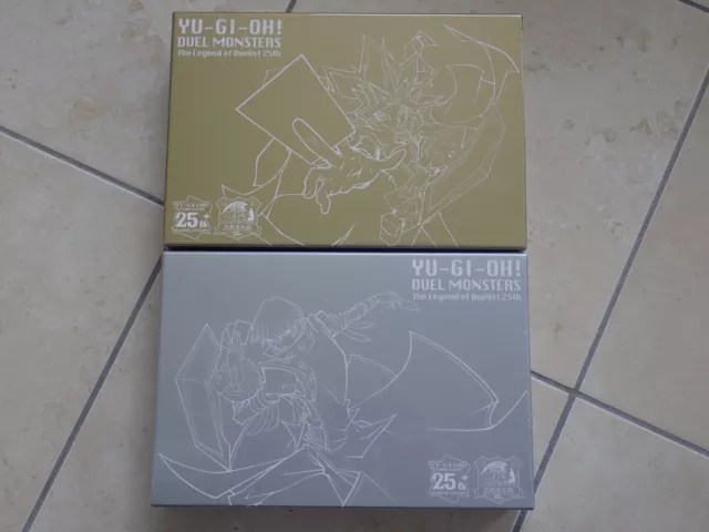 2 x YUGIOH DUEL MONSTERS THE LEGEND OF DUELIST 25th SOUVENIR BOX SET YUGI KAIBA