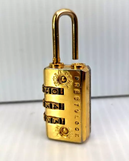 PrestoLock Travel Combination Lock Luggage Security 2" Backpack 2 pack