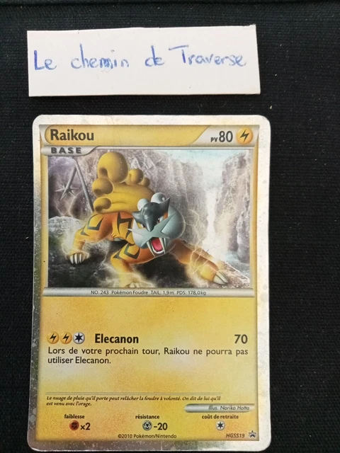 Carte Pokémon - RAIKOU HGSS19 Promo -  état bon - 2010 francaise
