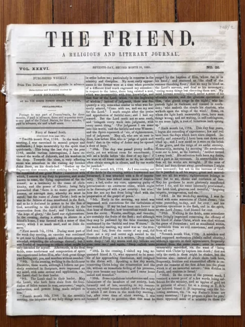 1863 newspaper MONETARY VALUE of SLAVES PLUMMETS after EMANCIPATION PROCLAMATION