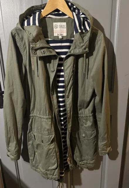 FAT FACE KHAKI penny parka coat.size 14 11.55 PicClick UK