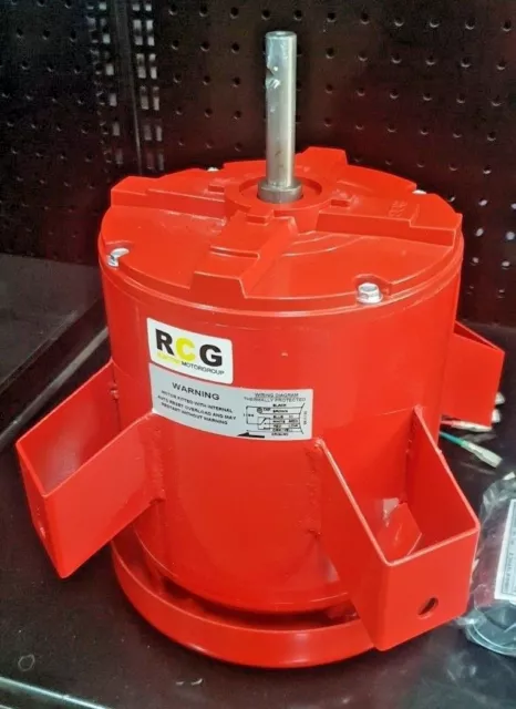 RCG 600watt 3speed 240Volt 1/2" shaft Lug Mount Fan Electric Motor 809454PVB-A16