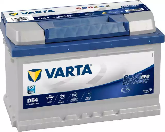 BATTERIE VARTA START-STOP Blue Dynamic EFB 65Ah/650A (D54) EUR 135,90 -  PicClick FR