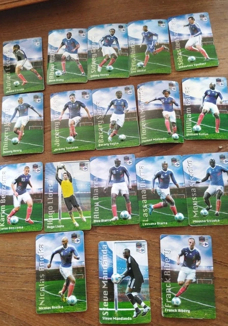 Énorme lot de 88 magnet aimanté équipe de France de football vintage coupe du monde FIFA - Collection