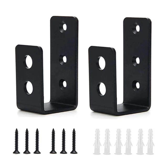 2X4 DOOR BARRICADE Brackets Security Bar U Bracket Heavy Duty Devices
