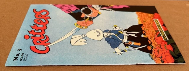 FANTAGRAPHICS CRITTERS #3 1986 Early USAGI YOJIMBO appearance STAN SAKAI 3
