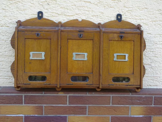 Holzbriefkasten  Briefkasten Hausbriefkasten Briefkastenanlage historisch Schön