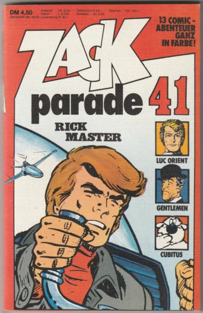 ✪ ZACK PARADE #41 Rick Master, Koralle 1981 COMIC-TASCHENBUCH Z1/1-