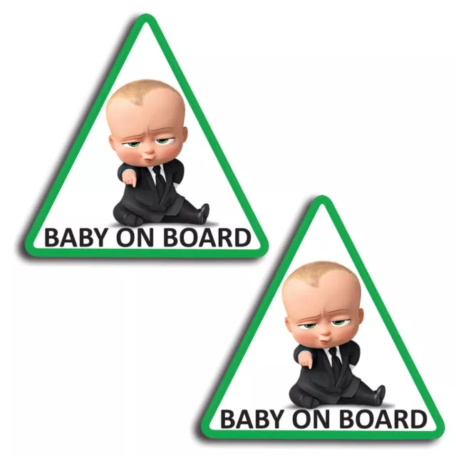 2 X PVC Vinyl Aufkleber Bébé An Bord Auto Baby IN Board Aufkleber Sicherheit