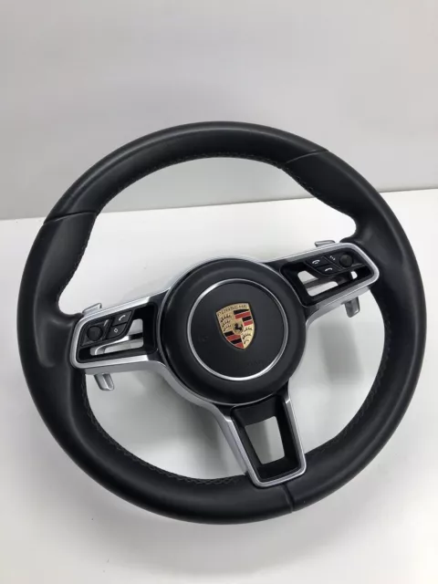 Porsche 95b GTS S TURBO Panamera Macan Cayenne Steering wheel black leather