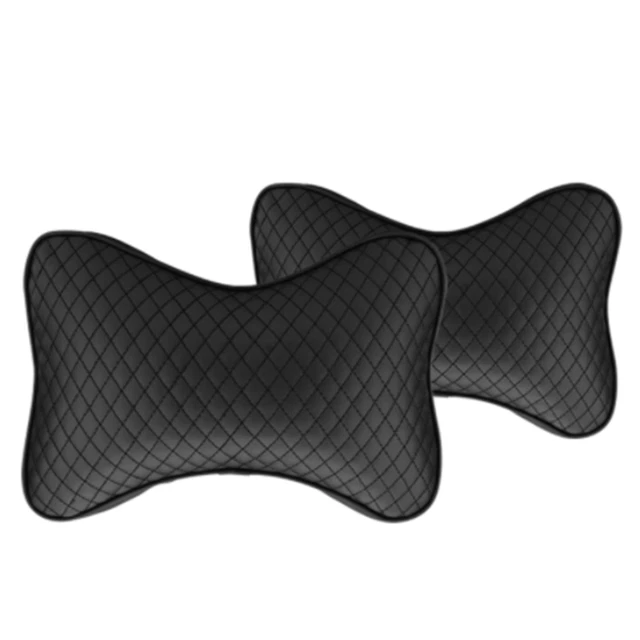 CAR SEAT HEAD Neck Rest Leather Support Cushion Pad Head Rest Bone