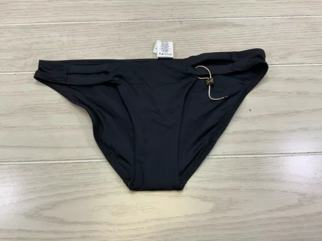 Vitamin A Neutra Hipster Bikini Bottom, Women's Size XS (4), Black NEW MSRP $86