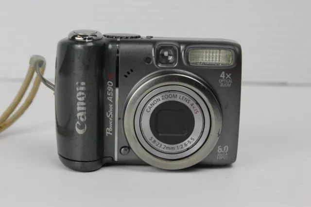 Canon Powershot 8 MP CCD Sensor 4x Optical AA Batteries Digital Camera A590