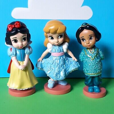 Disney Store Animators Collection 3" Figures Toddler Princess Snow White Jasmine