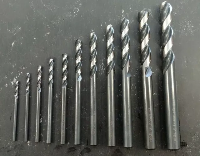 Presto Hi-Nox HSS Bohrer-Bits 3-13 mm für Edelstahl