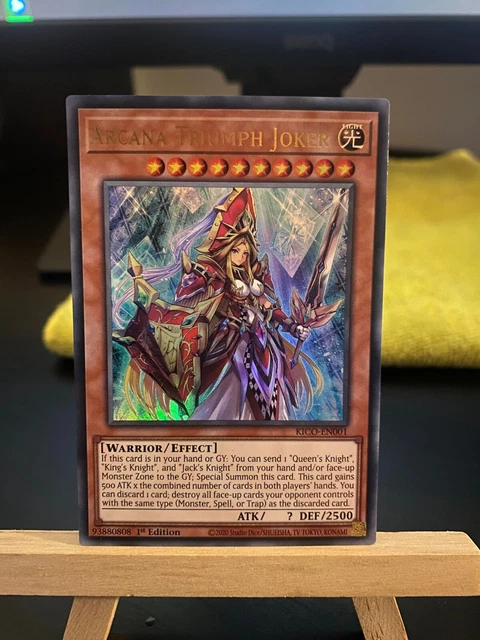 Yugioh Arcana Triumph Joker KICO-EN001 Ultra Rare 1st Edition Kings Court