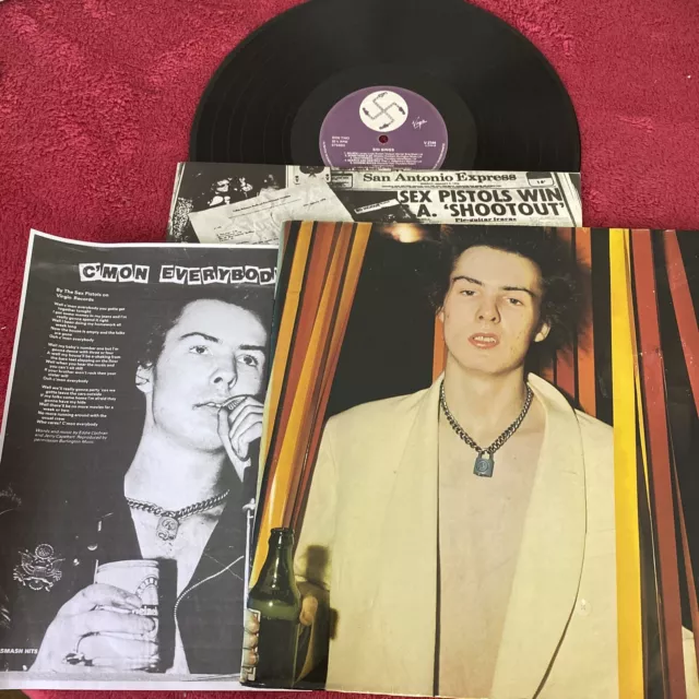 SID VICIOUS - SID SINGS - 1979 UK VINYL - Ex + Inner First Press Repro Poster