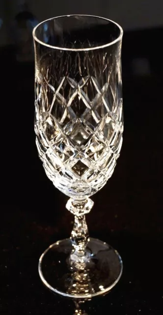 Beautiful Czech Crystal Champagne Glass