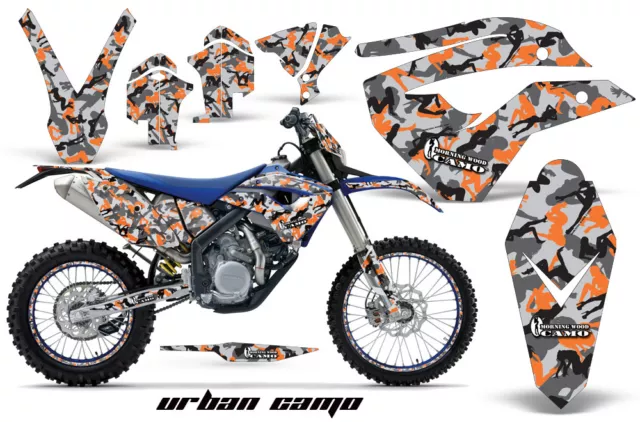 Graphics Kit Decal Wrap + # Plates For Husaberg FS/FE 450-670 09-12 URBAN ORANGE