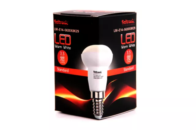 5X E14 LED Lampen von Seitronic 5,5 Watt, 400LM und 10LEDs Warm weiß 2900K 3