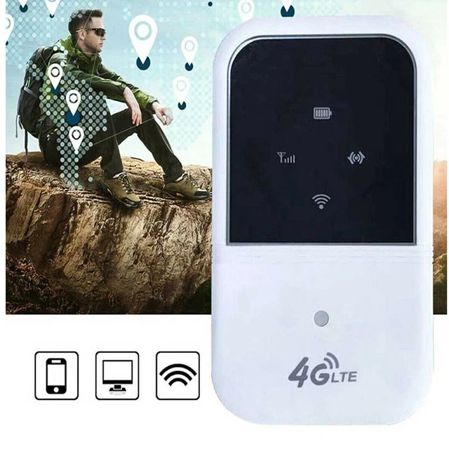 Routeur MiFi 4G Portable – Hotspot Internet Jusqu’à 150 Mbit/s – Pour Voyages & Déplacements En Europe/Asie/Afrique