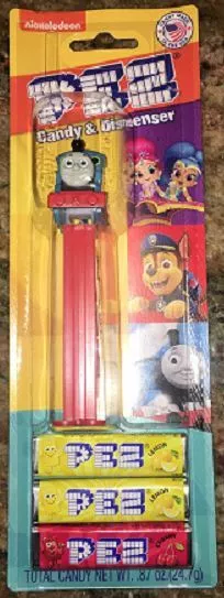 Thomas The Train Pez #1 - New 2020 Variation-W/Pupils - Mint On Nickelodeon Card
