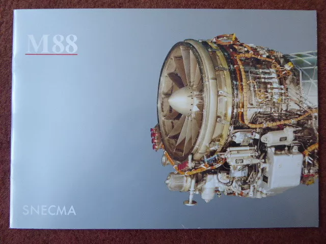 6/1991 Brochure Pub Snecma M88 Engine Moteur Dassault Rafale Spanish Version