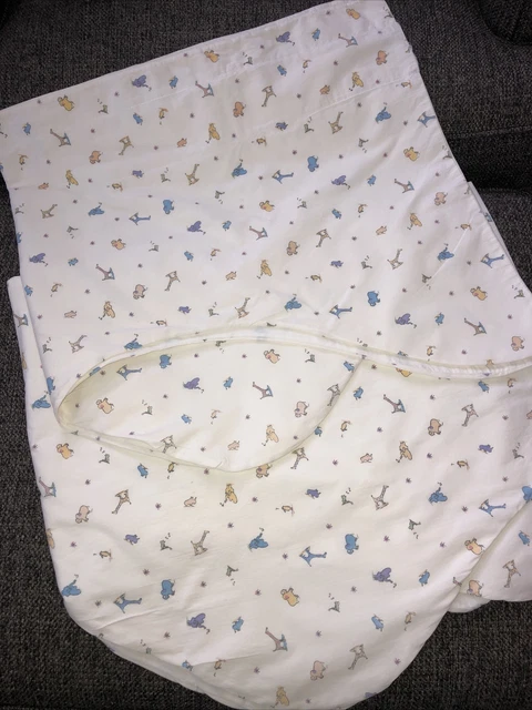 Carter’s John Lennon Baby 2 Rod Pocket Valances Ivory Real Love Giraffe Animals