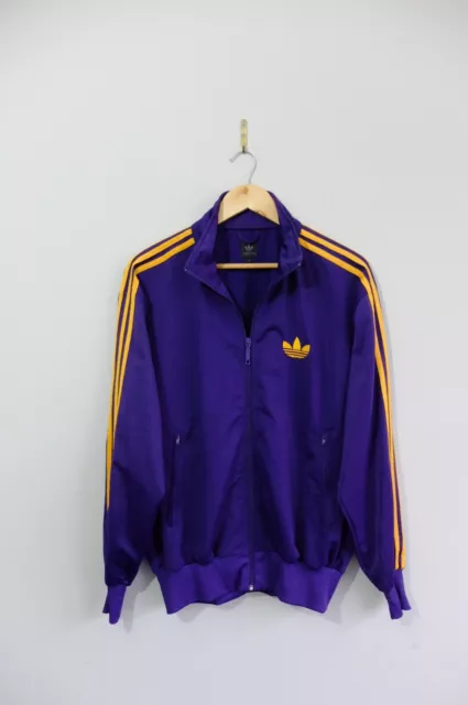 Giacca tuta Adidas Originals viola giallo firebird track trifoil M 2007