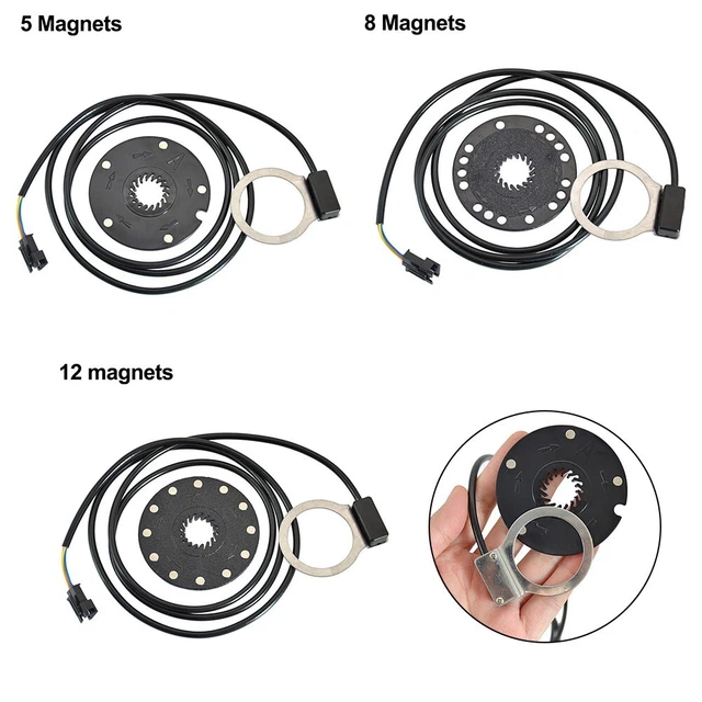 Sensore PAS 12 Magneti Per Bici Elettrica: Doppio Circuito E Acciaio Resistente, Facile Da Installare