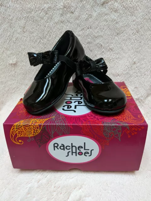 Rachel Shoes Emily Black Patent Ballet Flat Mary Jane Kids/Toddler Shoe size 5M