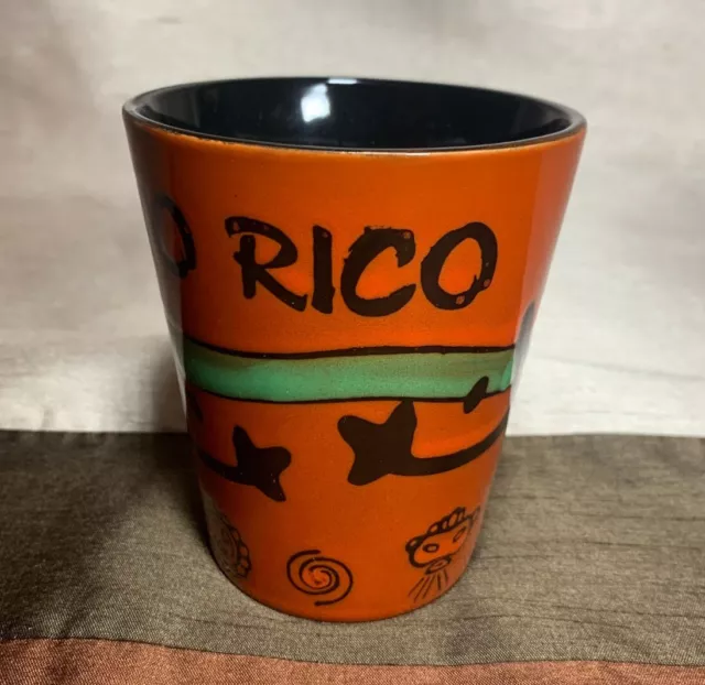Puerto Rico Ceramic Coqui Taino Coffee Mugs Cups Fine Souvenirs  - 8oz