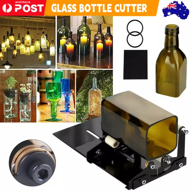 Glass Bottle Cutter Cutting Tool Upgrade Version Square & Round Bottle Cutter AU