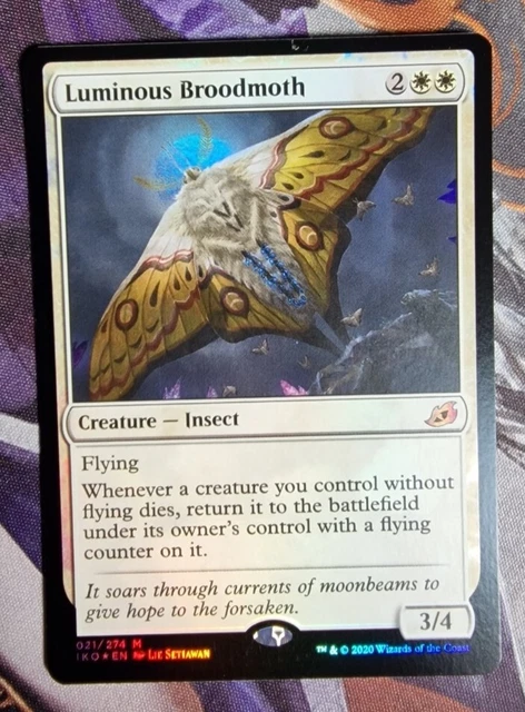 Luminous Broodmoth 1x FOIL IKO MTG Ikoria Mythic MINT white