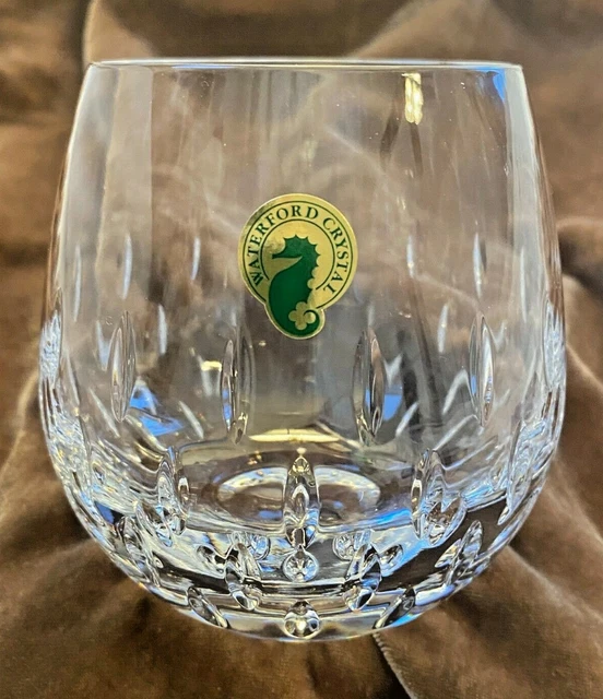 WATERFORD CRYSTAL &ENIS& Stemless Red Wine Glass New Signed 6